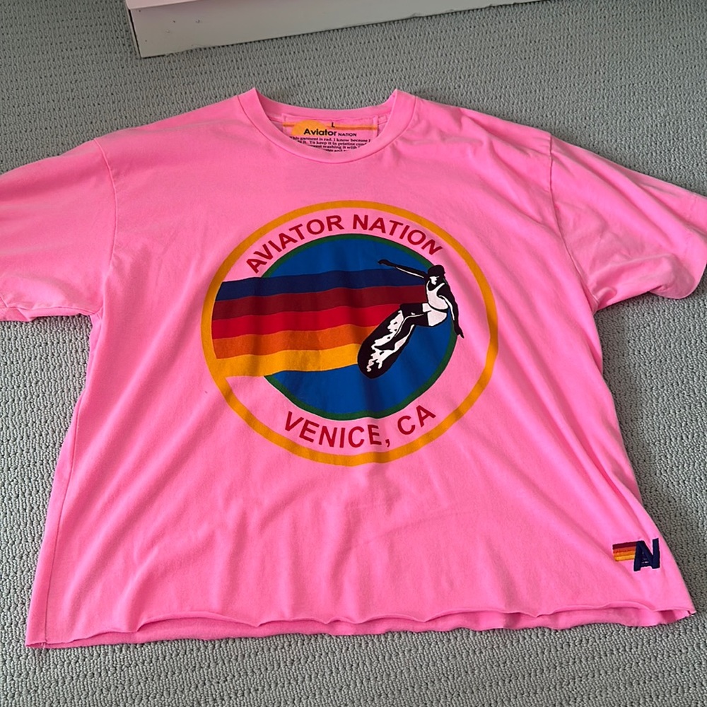 Aviator Nation crop tee
